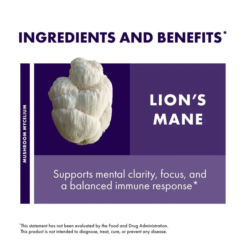 Host Defense Lion'S Mane Gummies, Nervous System Support, 90 Gummies