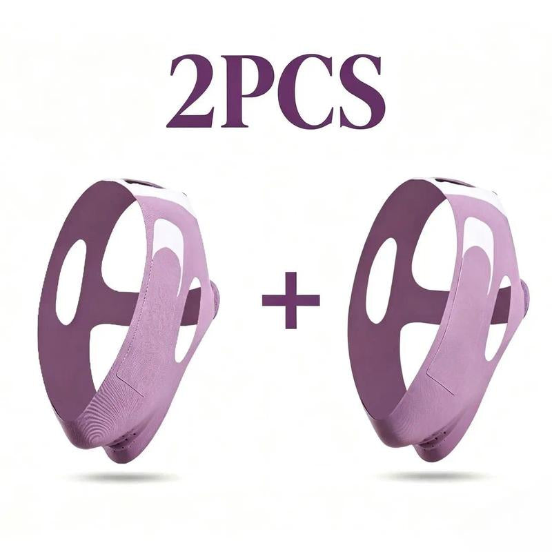 Adjustable Reusable V-Line Lifting Band - Premium Soft Fabric Double Chin Reducer with Hook-Loop Fasten for Facial Contouring, Physical Lift, Facial Wear, Sleep/Daily Use Sports Headband Accessory, Gift Option