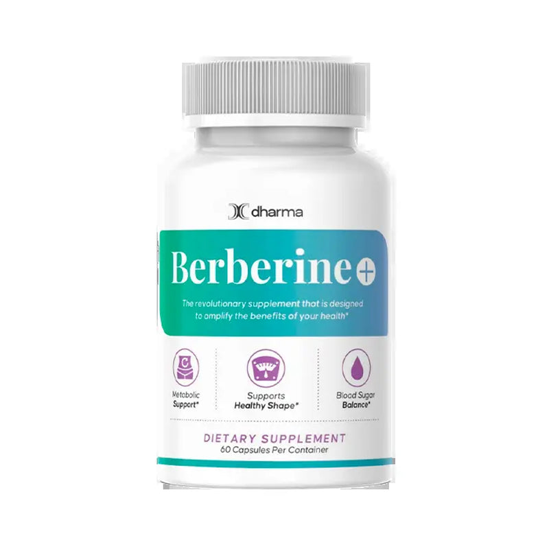 Berberine plus Daily Essential Dietary Supplement - 60 Gentle Natural Botanical Extract Capsules for Everyday Wellness, Vitality & Balance Support