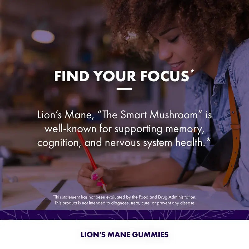 Host Defense Lion'S Mane Gummies, Nervous System Support, 90 Gummies