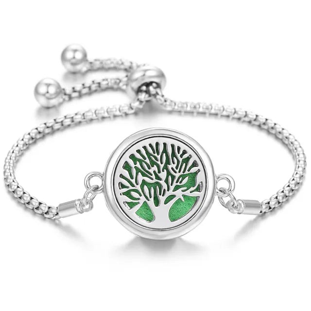 Stainless Steel Scent Diffuser Bracelet & Refill Pads