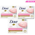 Dove Pink Beauty Bar (3.17 Oz / 90 G) 3-In-1 Moisturizing Cream Cleansing Bar for Soft Smooth Skin - Nourishing Hydrating Gentle Body Wash Bar Soap Skin Care Daily Cleanser