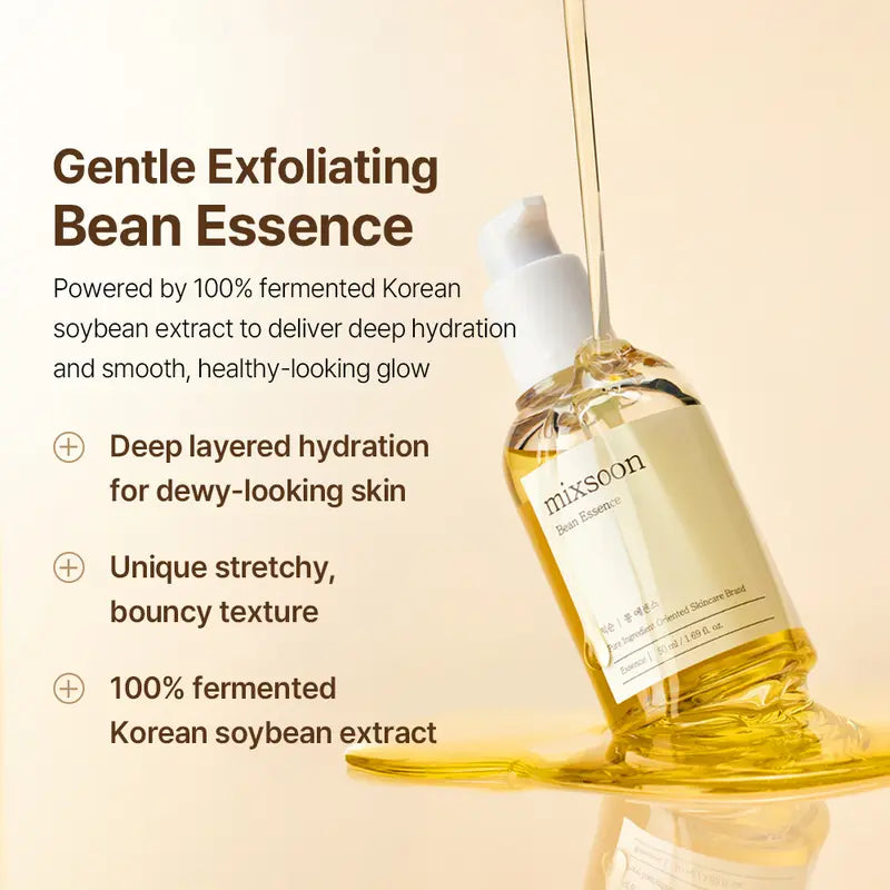 [Mixsoon] Hydration Full Care Set | Bean + Centella + Hyaluronic Acid + Soybean Milk | 6-Step Daily Glass Skin Routine | Vegan-Certified Korean Skincare Set