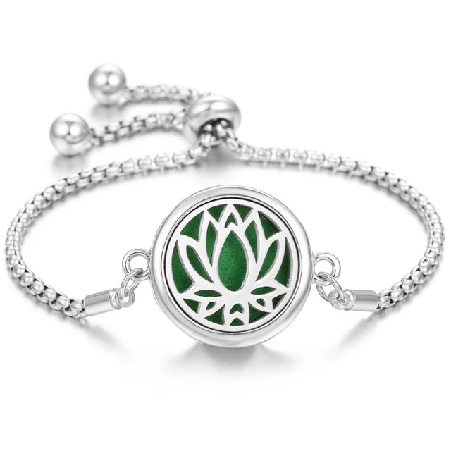 Stainless Steel Scent Diffuser Bracelet & Refill Pads