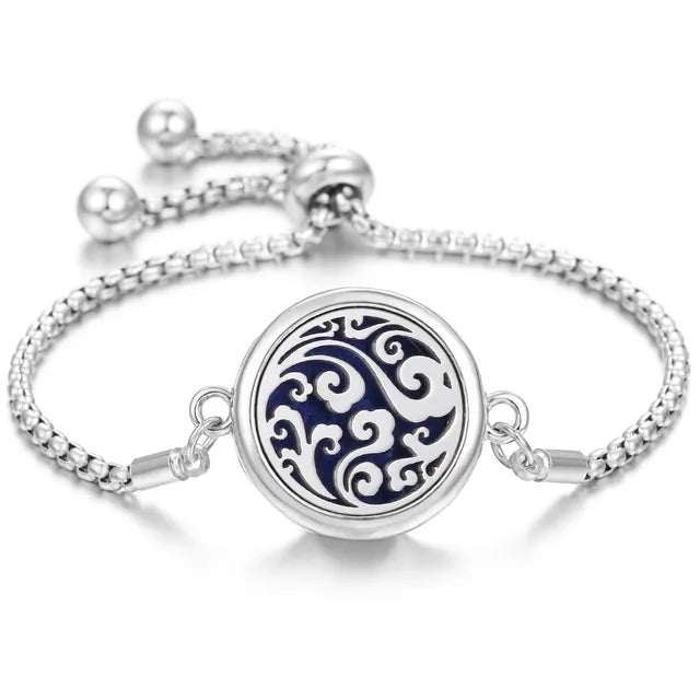Stainless Steel Scent Diffuser Bracelet & Refill Pads