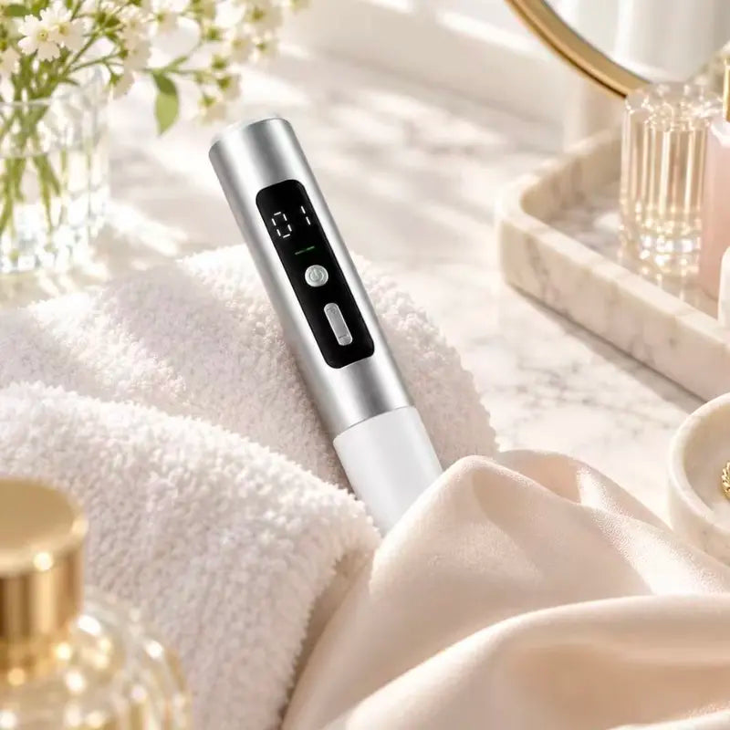 Adjustable Cell-Powered Handheld Pen - Portable Size Skincare Tool for Dark Spot & Blemish Care, Lightweight Reusable Facial Device with Comfortable Design for Smoother-Looking Skin,Techvibes