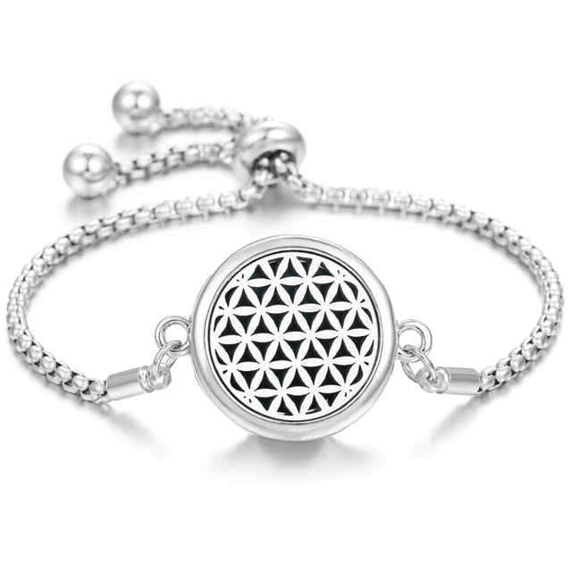 Stainless Steel Scent Diffuser Bracelet & Refill Pads