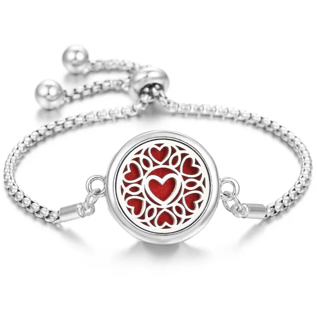 Stainless Steel Scent Diffuser Bracelet & Refill Pads