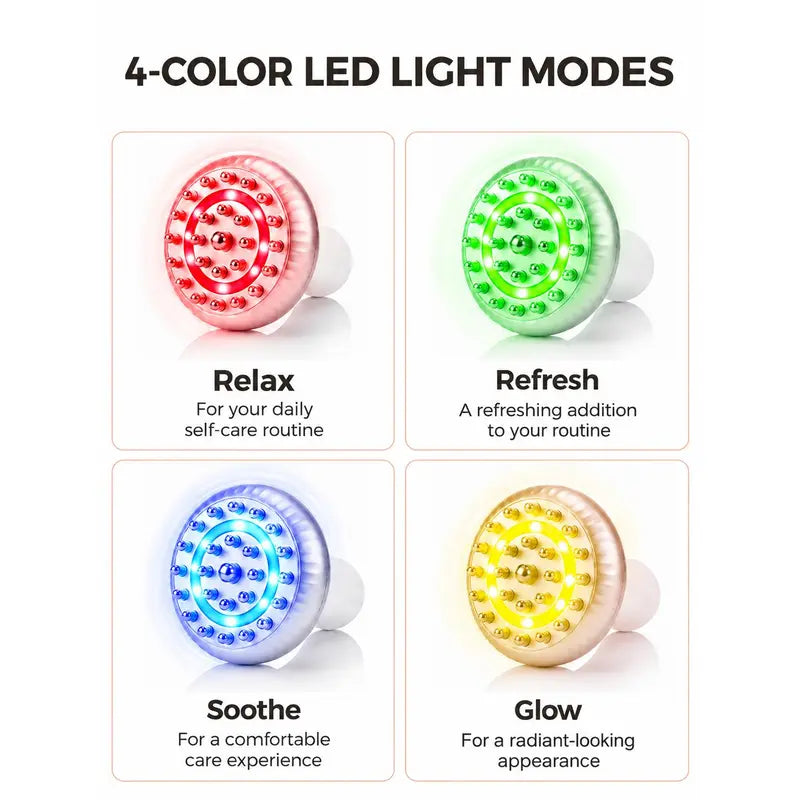 Upgraded 4-In-1 LED Body Sculpting & Lymphatic Drainage Massager - Professional Heated Vibration Handle Tool for Skin Tightening, Cellulite - Portable Daily Self-Care Gift for Beauty & Personal Care Enthusiasts