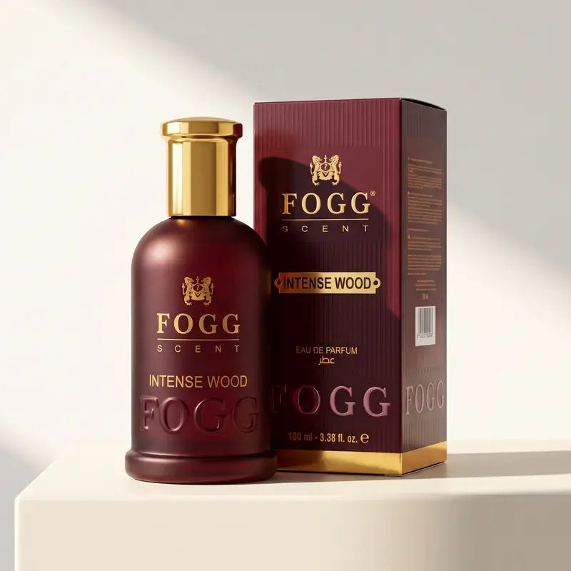 FOGG Intense Wood Eau De Parfum for Men - Cologne for Men, Woody Fragrance with Amber Accord, Long Lasting, 100Ml/3.38 Fl Oz