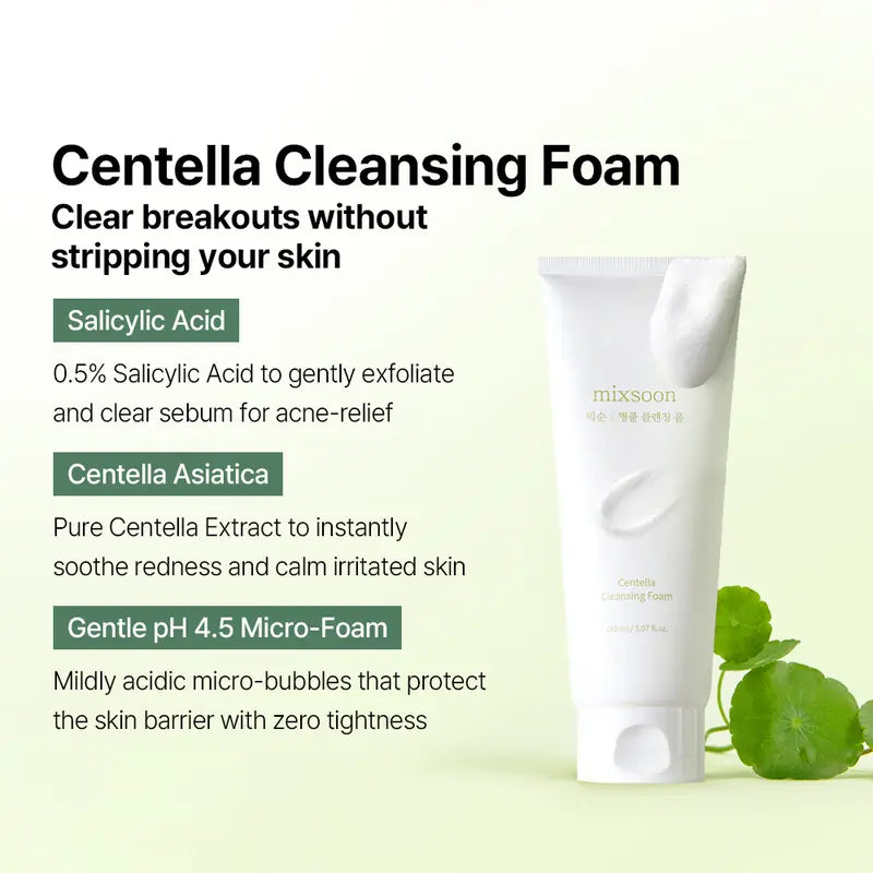 [Mixsoon] Hydration Full Care Set | Bean + Centella + Hyaluronic Acid + Soybean Milk | 6-Step Daily Glass Skin Routine | Vegan-Certified Korean Skincare Set