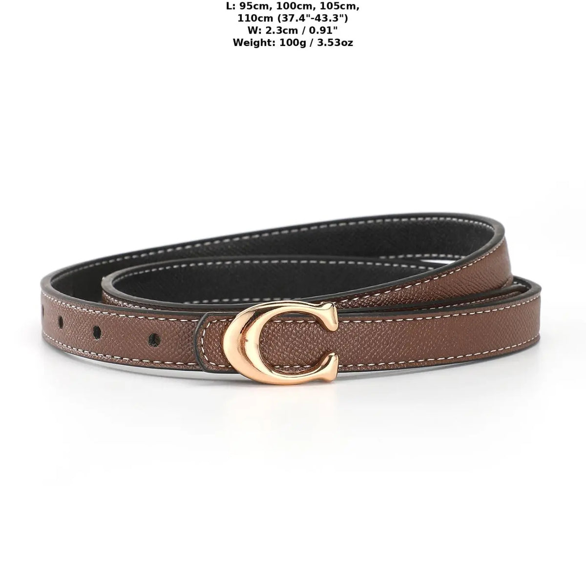 Hot Fashion Versatile Casual Belt for Women Slim Jeans Belt with C Buckle Decorative Waist Belt Trendy Everyday Essential Accessory Alloy Buckle Belt