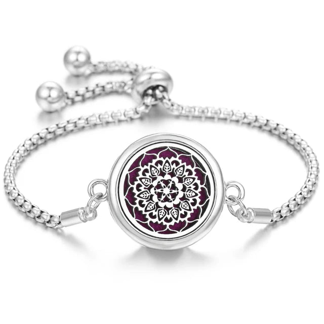 Stainless Steel Scent Diffuser Bracelet & Refill Pads