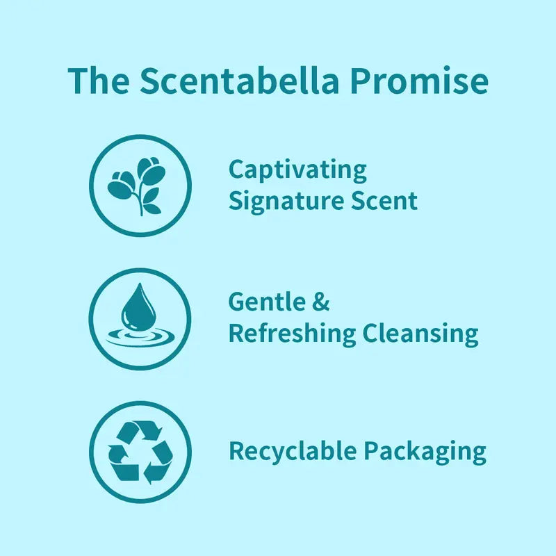 Scentabella Sparkling Bergamot Hand Soap & Body Wash Set | Scented Hand Wash 10 Fl Oz & Luxury Body Wash 16.9 Fl Oz