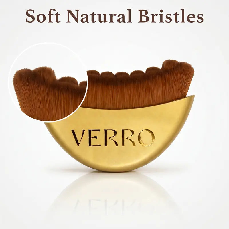 Lymphatic Contour Face Brush – Jawline & Chin Sculpting Brush for Lymphatic Drainage & Depuffing – Dry Brushing Face Massager for Face, Neck & Chin – Wooden Facial Sculpting Brush