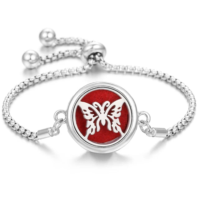 Stainless Steel Scent Diffuser Bracelet & Refill Pads