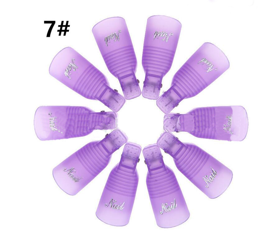 Gel Nail Polish Remover Clips, 10-Piece Set