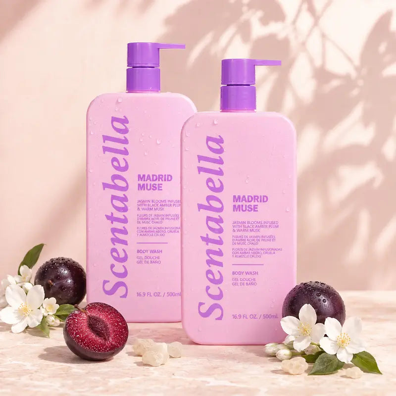 Madrid Muse Perfume Body Wash | Elegant & Hydrating Scented Shower Soap for Body Care Routine | Scentabella
