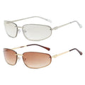 Unisex Full-Rim Oval Y2K Sunglasses - Vintage Alloy Trendy Frames, Polycarbonate Lens, UV400 Protection, Casual Stylish Glasses for Outdoor Use