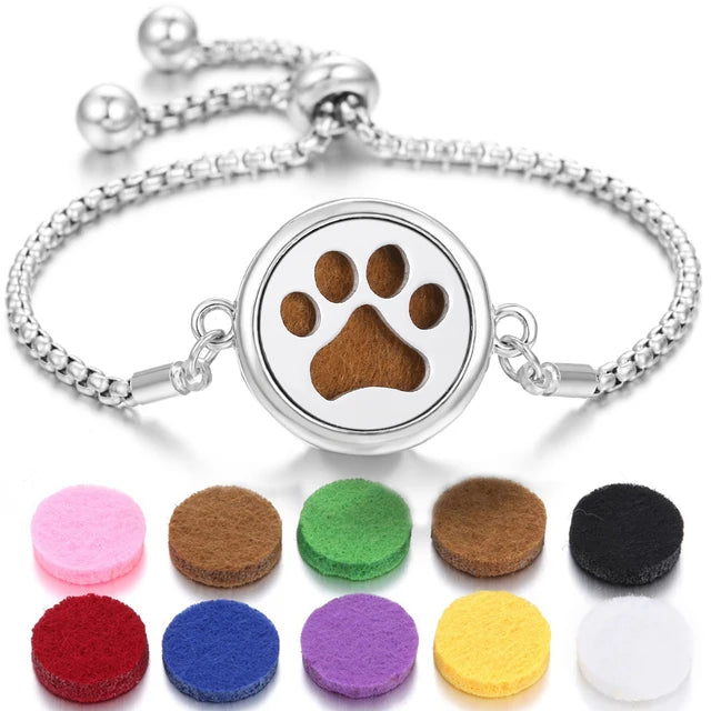 Stainless Steel Scent Diffuser Bracelet & Refill Pads