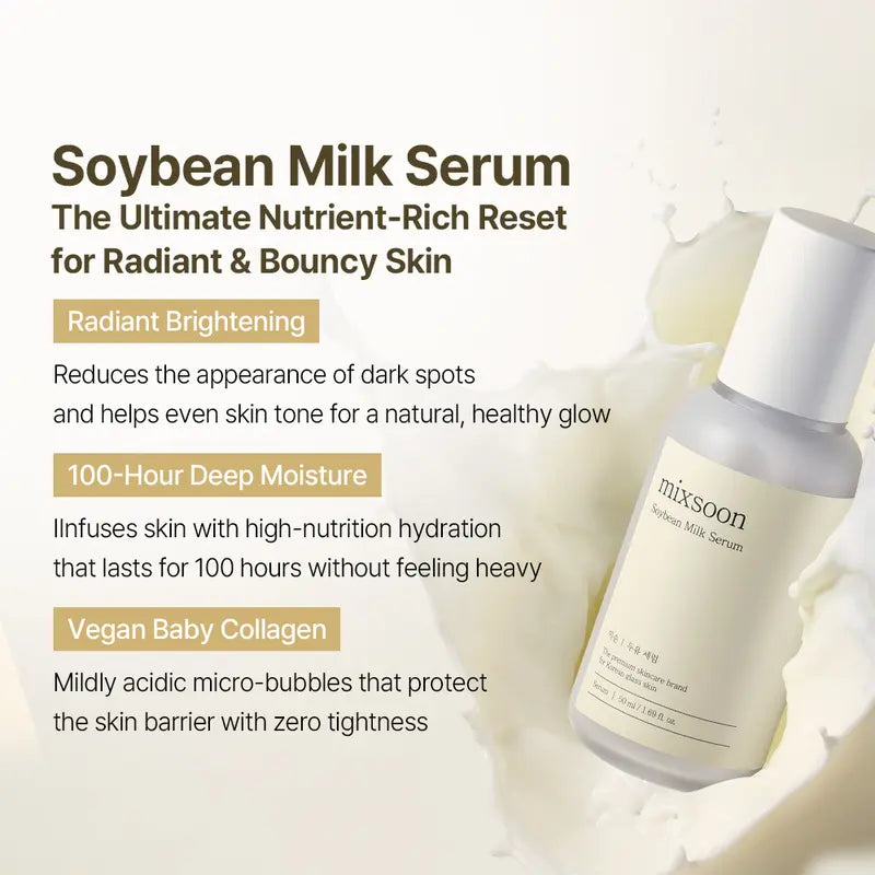 [Mixsoon] Hydration Full Care Set | Bean + Centella + Hyaluronic Acid + Soybean Milk | 6-Step Daily Glass Skin Routine | Vegan-Certified Korean Skincare Set