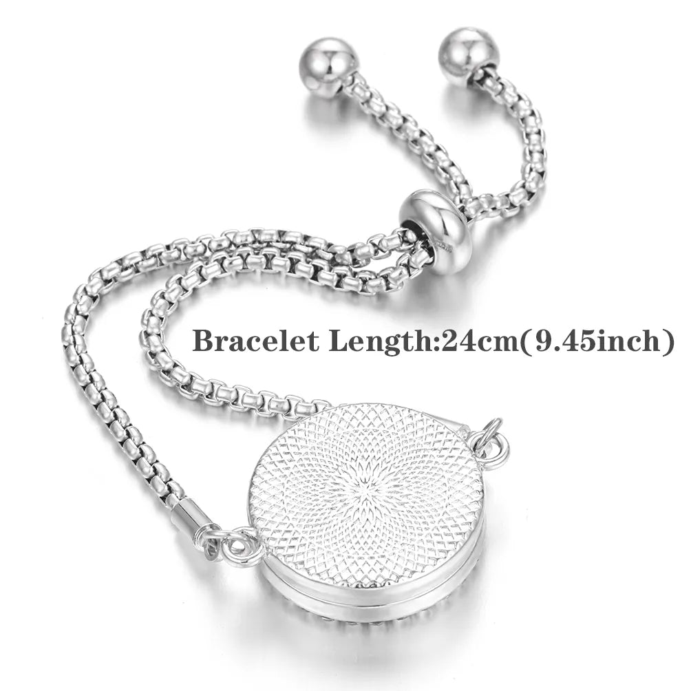 Stainless Steel Scent Diffuser Bracelet & Refill Pads