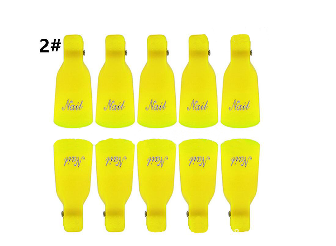 Gel Nail Polish Remover Clips, 10-Piece Set
