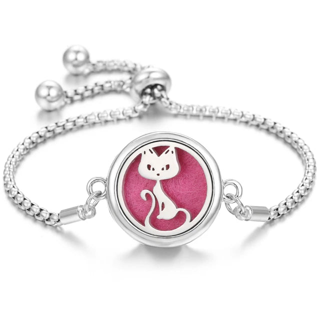 Stainless Steel Scent Diffuser Bracelet & Refill Pads