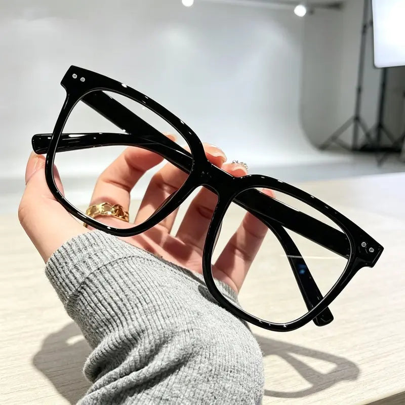 3Pcs Unisex Square Frame Bluelight Glasses - Blue Light Blocking Lenses, Face-Flattering Optical Frames, Stylish Trendy Eyewear, Women'S Fashion Accessory, Square Frame Eyeglasses