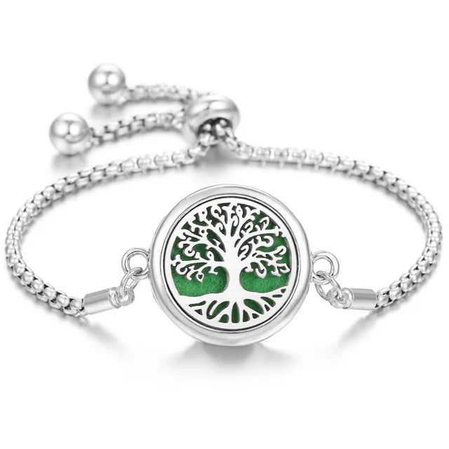Stainless Steel Scent Diffuser Bracelet & Refill Pads