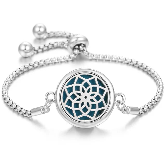 Stainless Steel Scent Diffuser Bracelet & Refill Pads