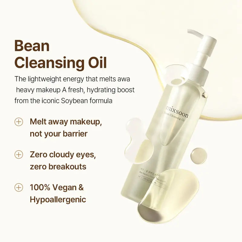 [Mixsoon] Hydration Full Care Set | Bean + Centella + Hyaluronic Acid + Soybean Milk | 6-Step Daily Glass Skin Routine | Vegan-Certified Korean Skincare Set