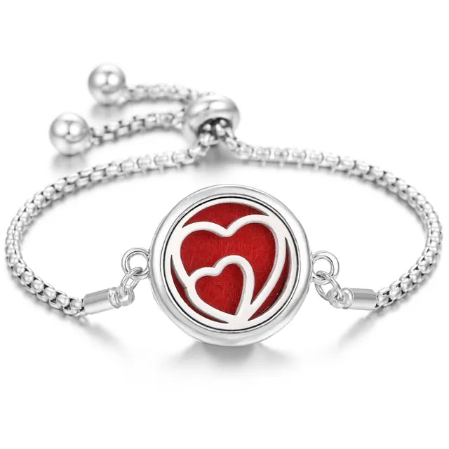 Stainless Steel Scent Diffuser Bracelet & Refill Pads